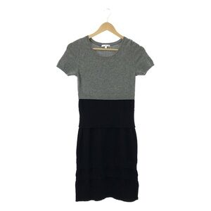 Gray and Black Paule Ka cashmere sweater dress